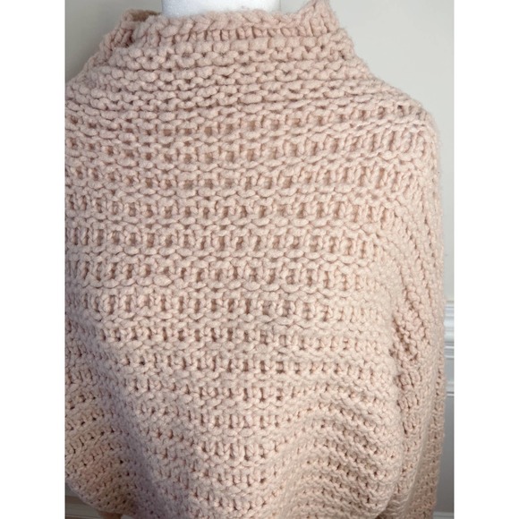 EEUC Free People Mauve Mock Neck Crochet Pullover - Picture 5 of 5